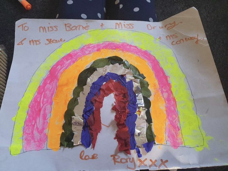 Image of Early Years Rainbow Artwork